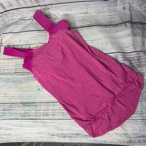 Lululemon Pink Athletic Rank Top Built In Bra 6